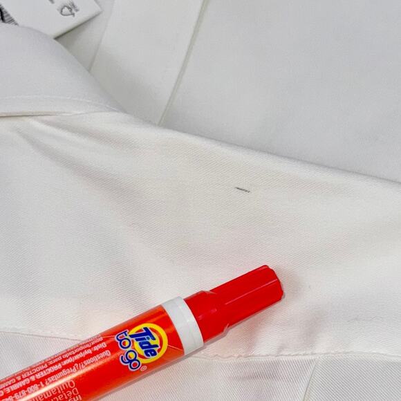 J Crew Men's Bowery Performance Stretch Dress Shirt Medium White Slim Fit - Picture 10 of 16